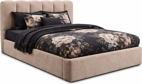 Tapicerowane łóżko z pojemnikiem na pościel 140x200 L8-W35