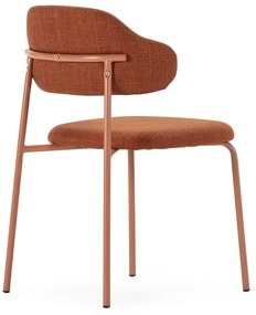 Krzesła w kolorze terakoty zestaw 4 szt. Adriel – Marckeric