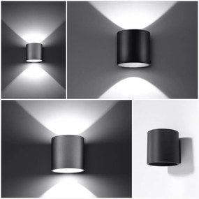 Kinkiet ORBIS 1 szary SOLLUX  LIGHTING