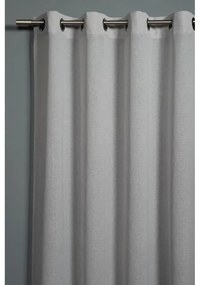 Szara zasłona 140x245 cm Len Uni – Sehlbach