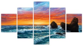 Obraz - Zachód słońca (125x70 cm)