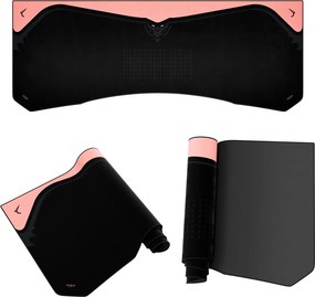 Podkładka ochronna na biurko Diablo X-Forge 160 cm, Black Akira Pink