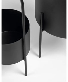 Metalowe osłonki na doniczki zestaw 2 szt. ø 25 cm Mash – Kave Home