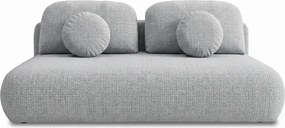 Sofa BASE Rozkładana Dwuosobowa Szara Szenil Japandi