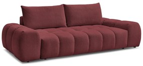 Bordowa sofa z tkaniny szenilowej 278 cm Everest – Bobochic Paris