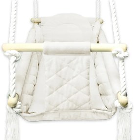 Podwieszany bujak dziecięcy ecru F6-M95