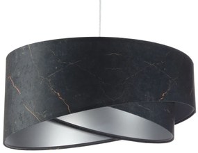 Czarno-srebrna lampa wisząca glamour B7-M56
