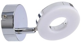 Kinkiet LED w kolorze srebra z połyskiem Thema – Candellux Lighting