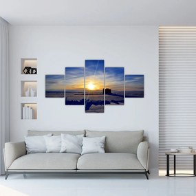 Obraz - krajobraz polarny (125x70 cm)