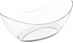 Mexen Vea clear wanna wolnostojąca transparentna 180 x 80 cm, korek chrom - 58091808008