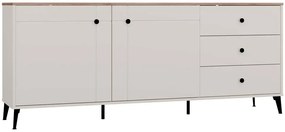 Komoda kaszmirowa na nóżkach z blatem dąb castello E4-D85