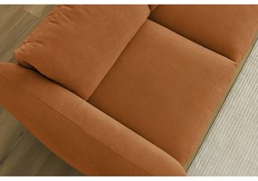 Pomarańczowa sofa 265 cm Ernest – Bobochic Paris