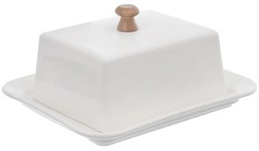Biała porcelanowa maselniczka Orion Whiteline