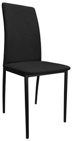 Krzesło tapicerowane ALAN stelaż czarny Sawana 14