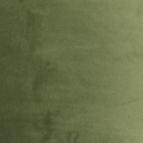 Aksamitny abażur zielony 50/50/25 ze złotym wnętrzem