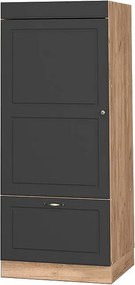 Szafka do mikrofalówki antracytowo-złoty 60x58.1x153.6 fame-line