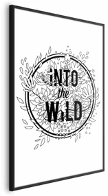 Plakat Into the wild 29,7x42 cm z ramą czarną bez marginesu ARTGEIST B