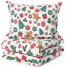 PrzytulneMieszkanie.pl PrzytulneMieszkanie.pl Bawełniana pościel MERRY MOOD biała Rozmiar pościeli: 70 x 90 cm | 140 x 200 cm