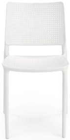 Krzesło sztaplowane białe z polipropylenu K514