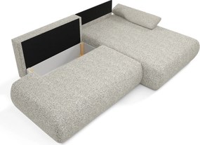 Masseno Narożnik DELTA z funkcją spania i pojemnikiem na pościel Narozniki L, Rozkładana sofa - Szary, PUENTE 11