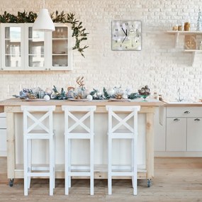 Zegar ścienny Świeta Szklany Aniołek Ozdoba