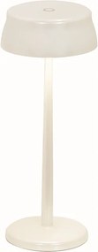 Lampa stołowa LED Zafferano Sister Light Wi-Fi Smart, perłowa biel, ładowalna i ściemnialna - 2200-2700-3000-4000 K, 3,2 W, wys. 33 cm