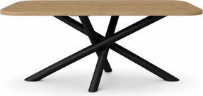 Stół prostokątny Yoko 185 × 90 z blatem laminowanym i nogami typu pająk