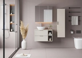 Kaszmirowy Zestaw do Łazienki 80cm Szafka Regał Blat Pile