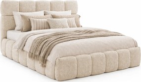 Kremowe łóżko chmurka boucle 5 rozmiarów P0-A37