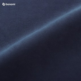 Granatowa aksamitna rozkładana sofa Miuform Tender Eddie
