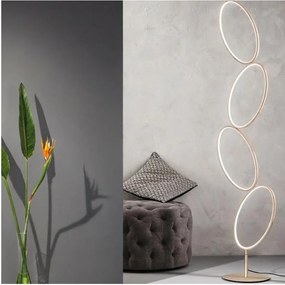 Ondaluce - ściemnialna lampa podłogowa RICE LED/38W/230V złota