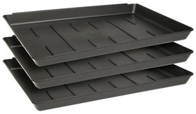 Ociekacz na buty NIU, 3 plastikowe tacki, 35 x 27 x 3 cm