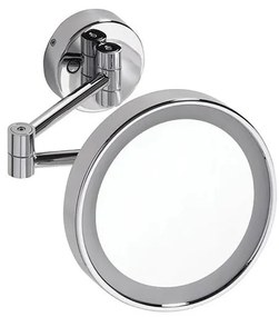 Lusterko kosmetyczne 22x20 cm srebrne