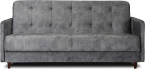 Sofa z Funkcją Spania TIVOLI Wersalka Rozkładana Dwuosobowa Szara Nowoczesna do Salonu