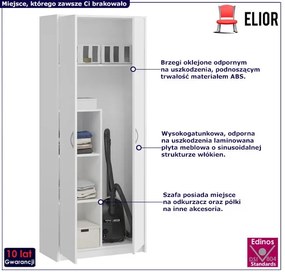Biała Szafa Gospodarcza Na Odkurzacz F4-N62