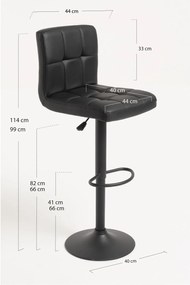 Taburete Casper Black