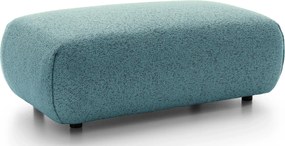 Szaroniebieska duża pufa salonowa na nóżkach P1-B00