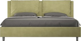 Łóżko bez stelaża tapicerowane 180x190 microfibra Zielony Antea