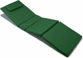 Poduszka na leżak ogrodowy ciemnozielona