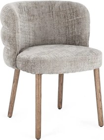 Szare tapicerowane krzesło Ilma – Bizzotto