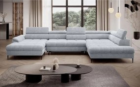 Narożnik EMPOLI XL układzie U z funkcją spania WERSAL