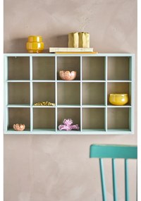 Jasnozielona wielopoziomowa półka z litego drewna jodłowego 67 cm Preston – Bloomingville