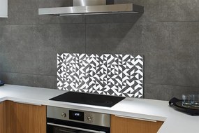 Panel szklany do Kuchni Abstrakcyjne Wielokąty