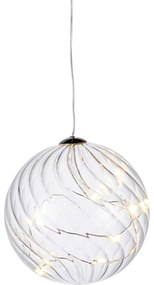 Dekoracja świetlna LED w kształcie bombki Sirius Wave Ball, ⌀ 10 cm