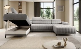 Narożnik CALDO XL Lewostronny z funkcją spania wolnostojąca w tkaninie RUN AGAIN 80 WERSAL