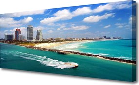 Obraz na płótnie Nadmorska Panorama Miasta