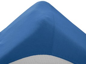 PrzytulneMieszkanie.pl Jersey prześcieradło dla dziecka ciemnoniebieske 70 x 140 cm