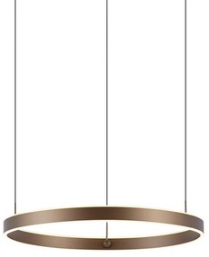 Designerska lampa wisząca ciemnobrązowa z 3-stopniowym ściemnianiem Easylift - Titmus
