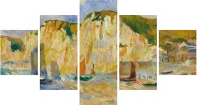 Obraz - Auguste Renoir, Sea and Cliffs, reprodukcje (125x70 cm)