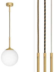 Nowoczesna złota wisząca lampa z kulą 20cm GP-S1GUD